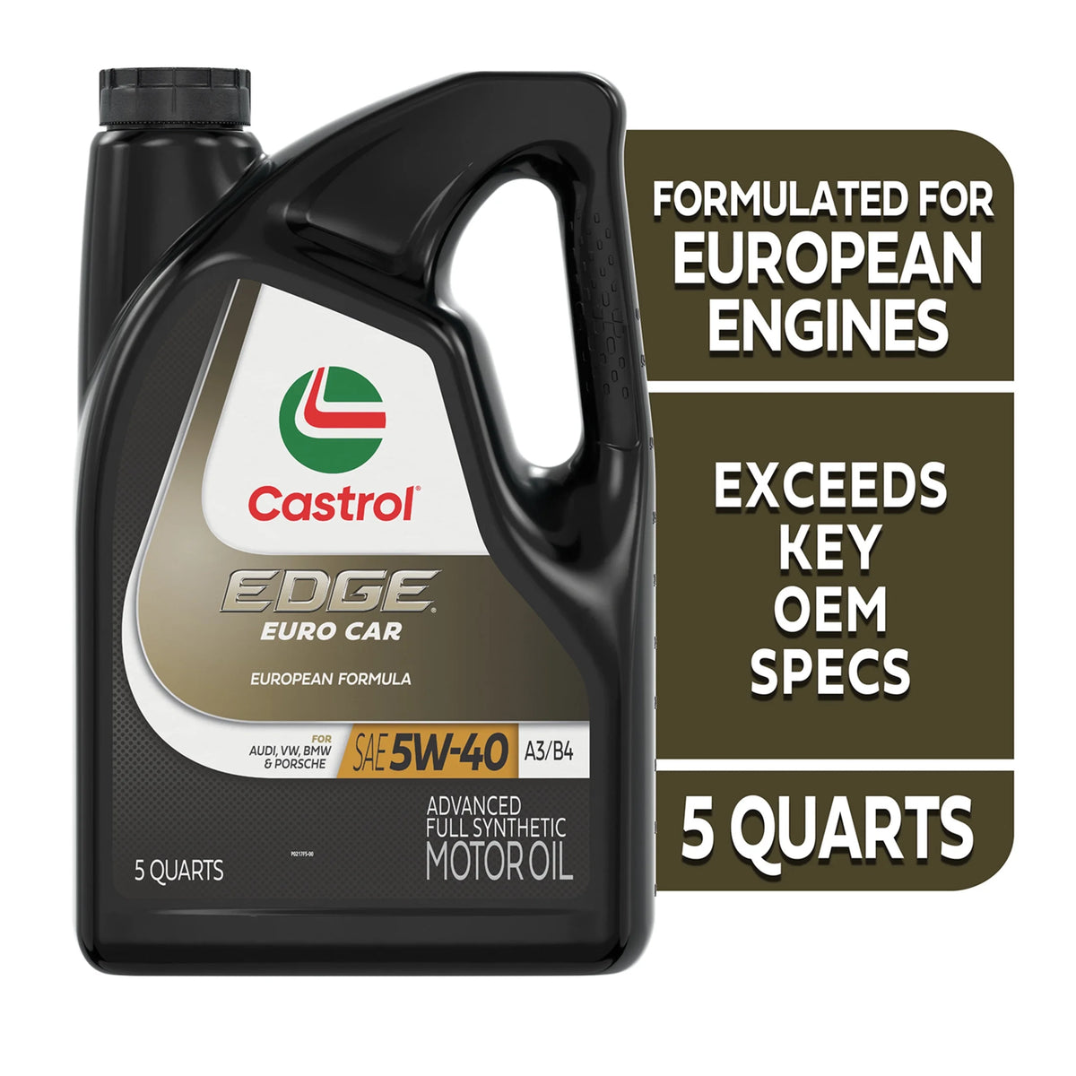 5W-40 Full Synthetic Motor Oil, 5 Quarts O49980