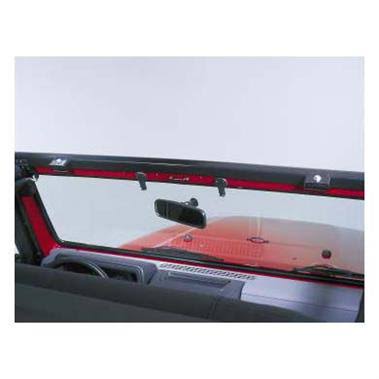 Black Quick Detach Windshield Header H1000