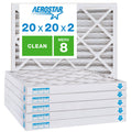 20x20x2 MERV 8 Pleated Air Filter 6-Pack D228