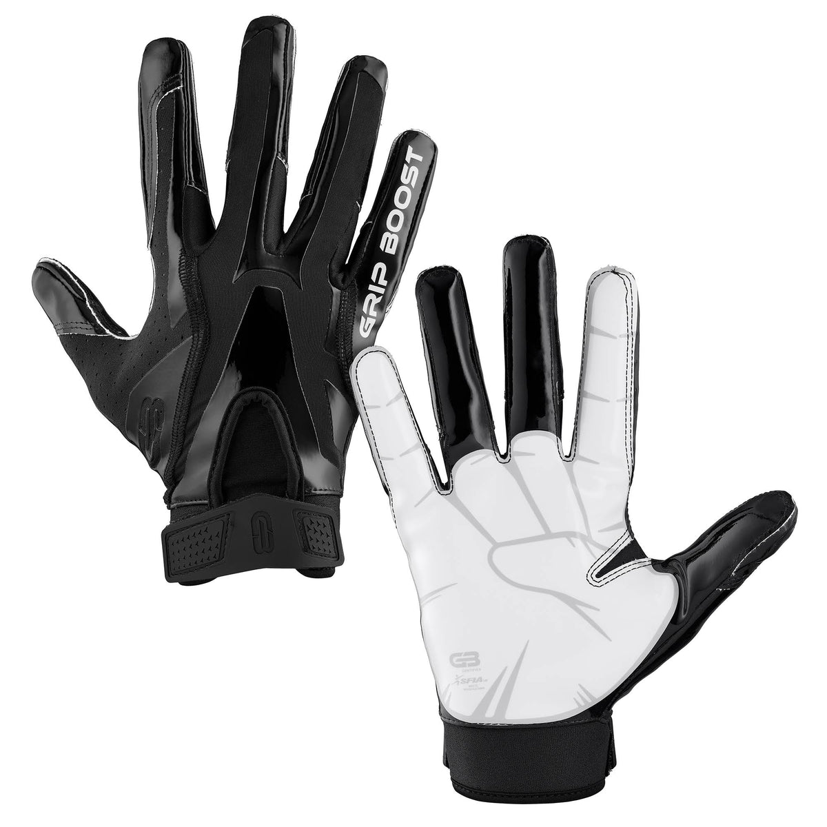 Black Football Gloves O91332