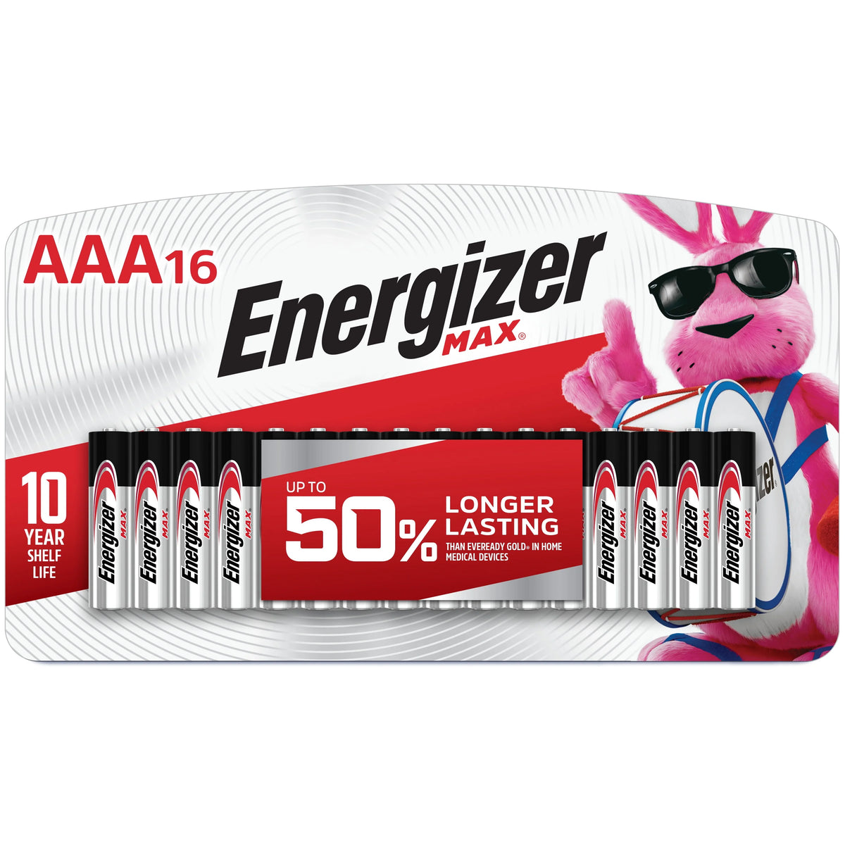 AAA Alkaline Batteries 16 Pack D837