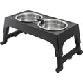 Stainless Steel Bowls with Elevated Holder D968590