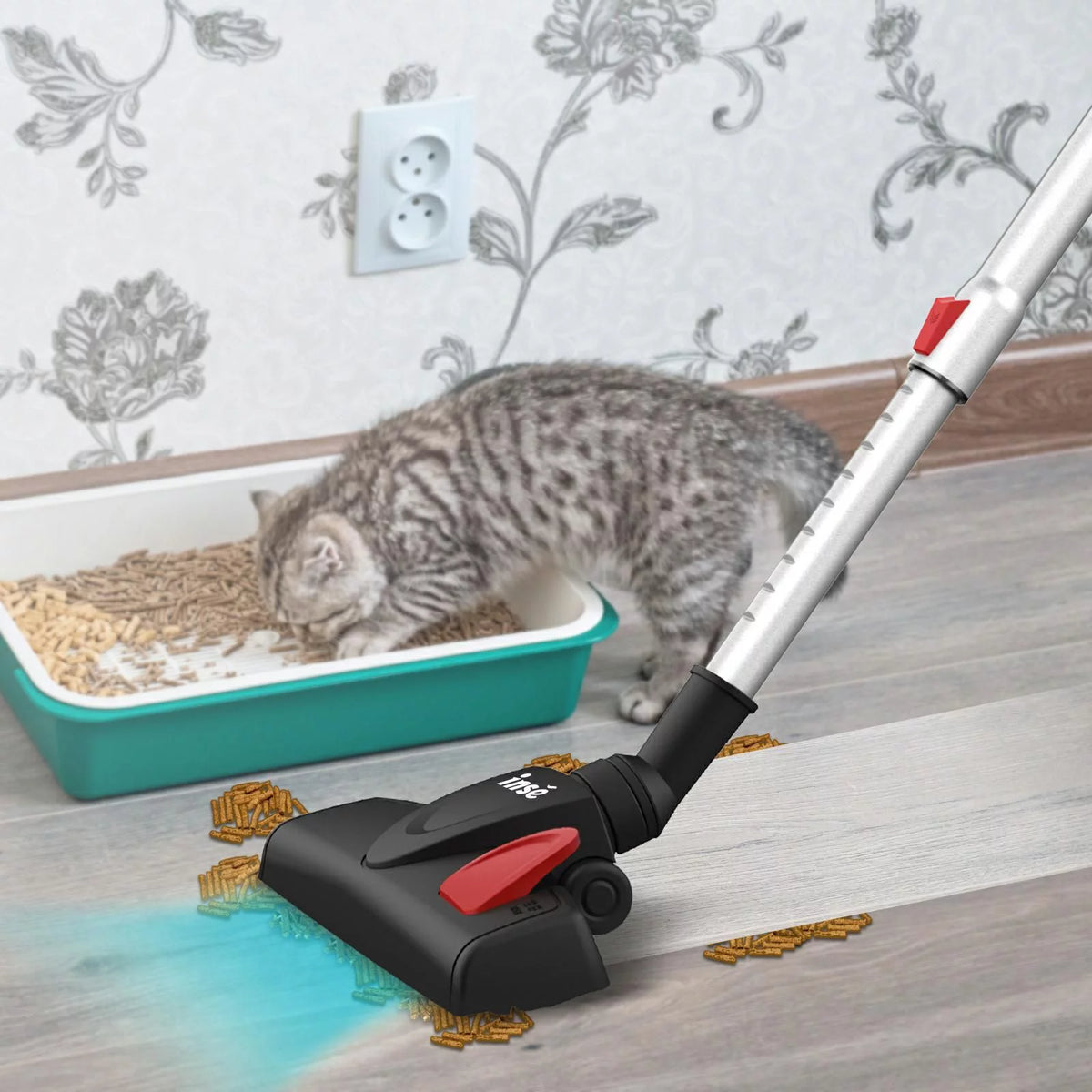 Corded Stick Vacuum Cleaner, 16kPa 2 in 1 Lightweight Bagless Handheld Vacuum, Blue X130714