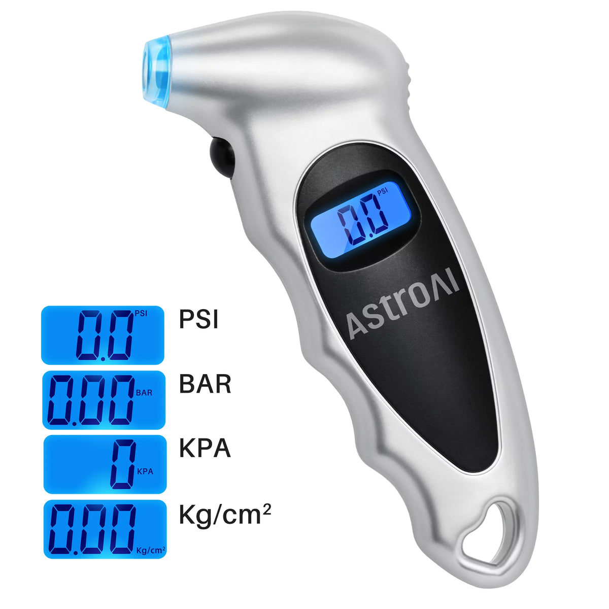 Tire Pressure Gauge, Digital Tester, Silver 1Pack E10869