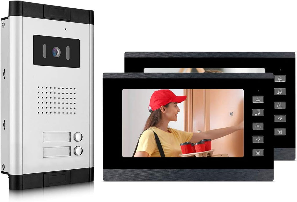 Wired Video Door Intercom System with 7 Inches Monitor G321746