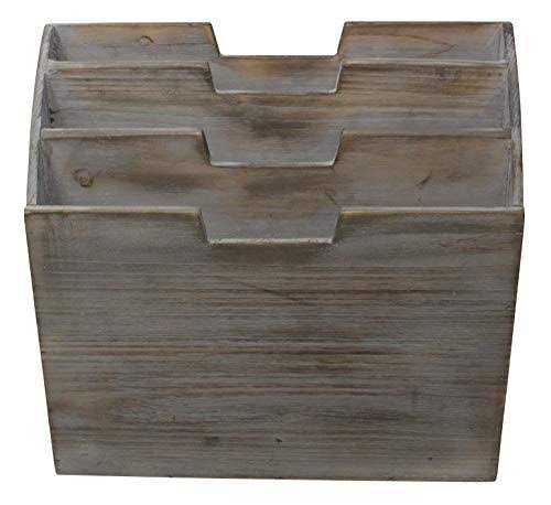 Wooden Office Desk Organizer and Paper File Holder E380330