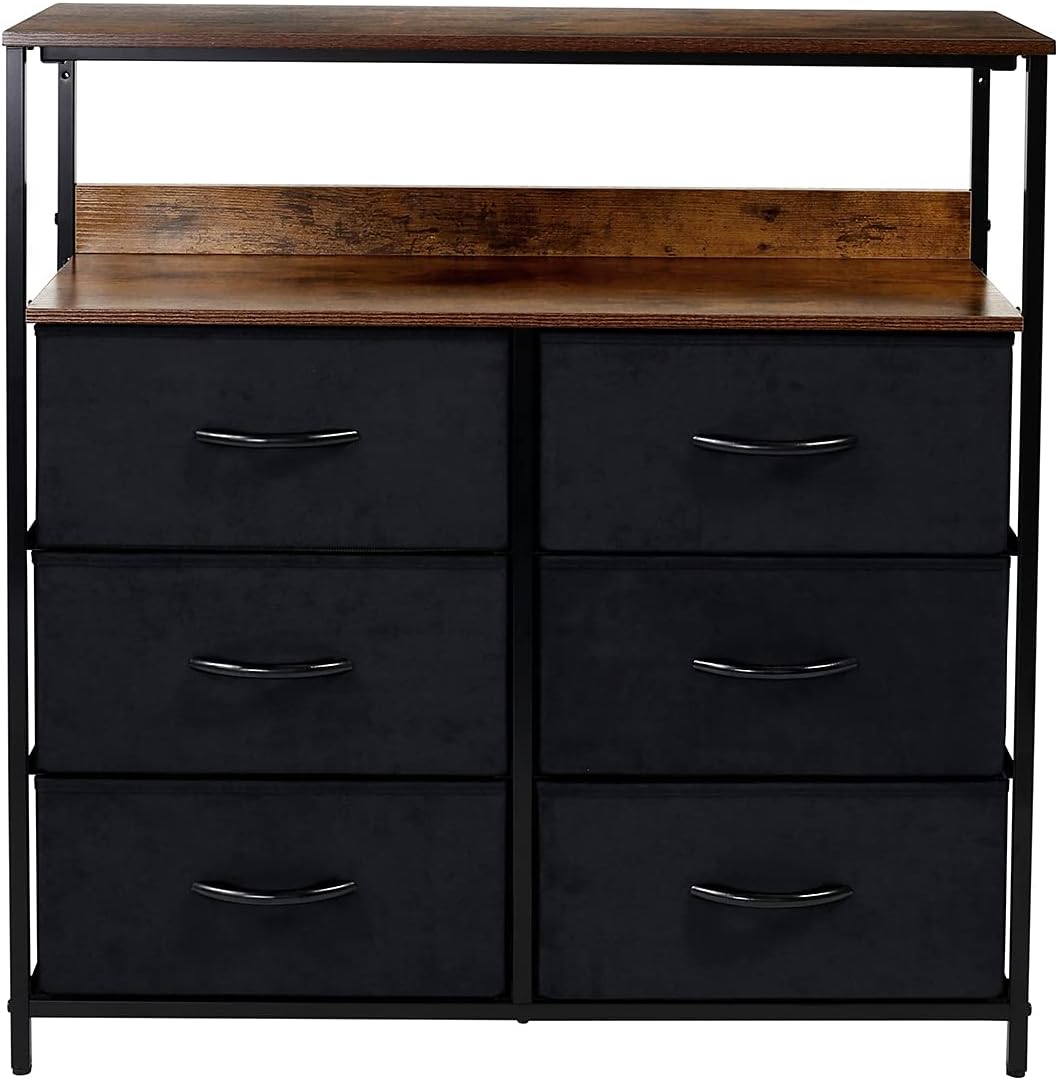 6 Drawers Dresser with Shelves G9134