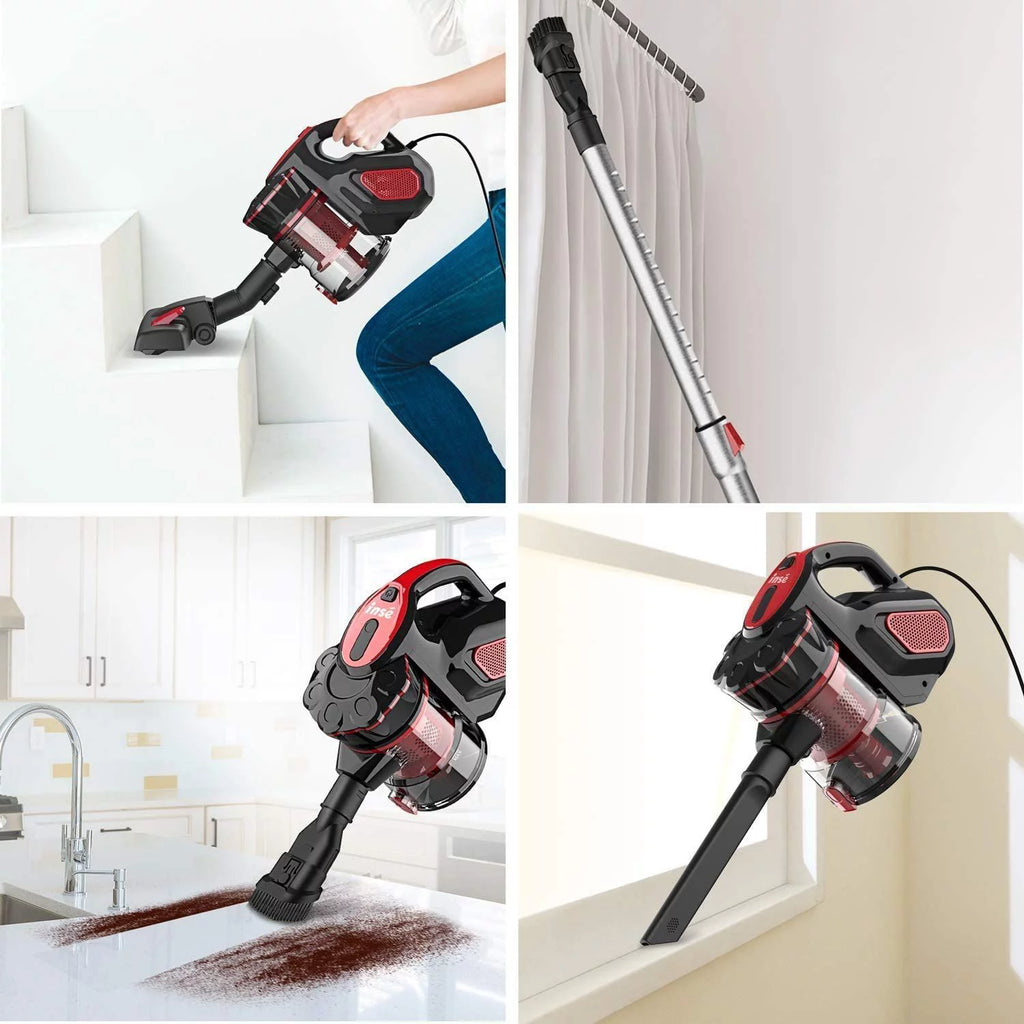 Corded Stick Vacuum Cleaner, 16kPa 2 in 1 Lightweight Bagless Handheld Vacuum, Blue X130714