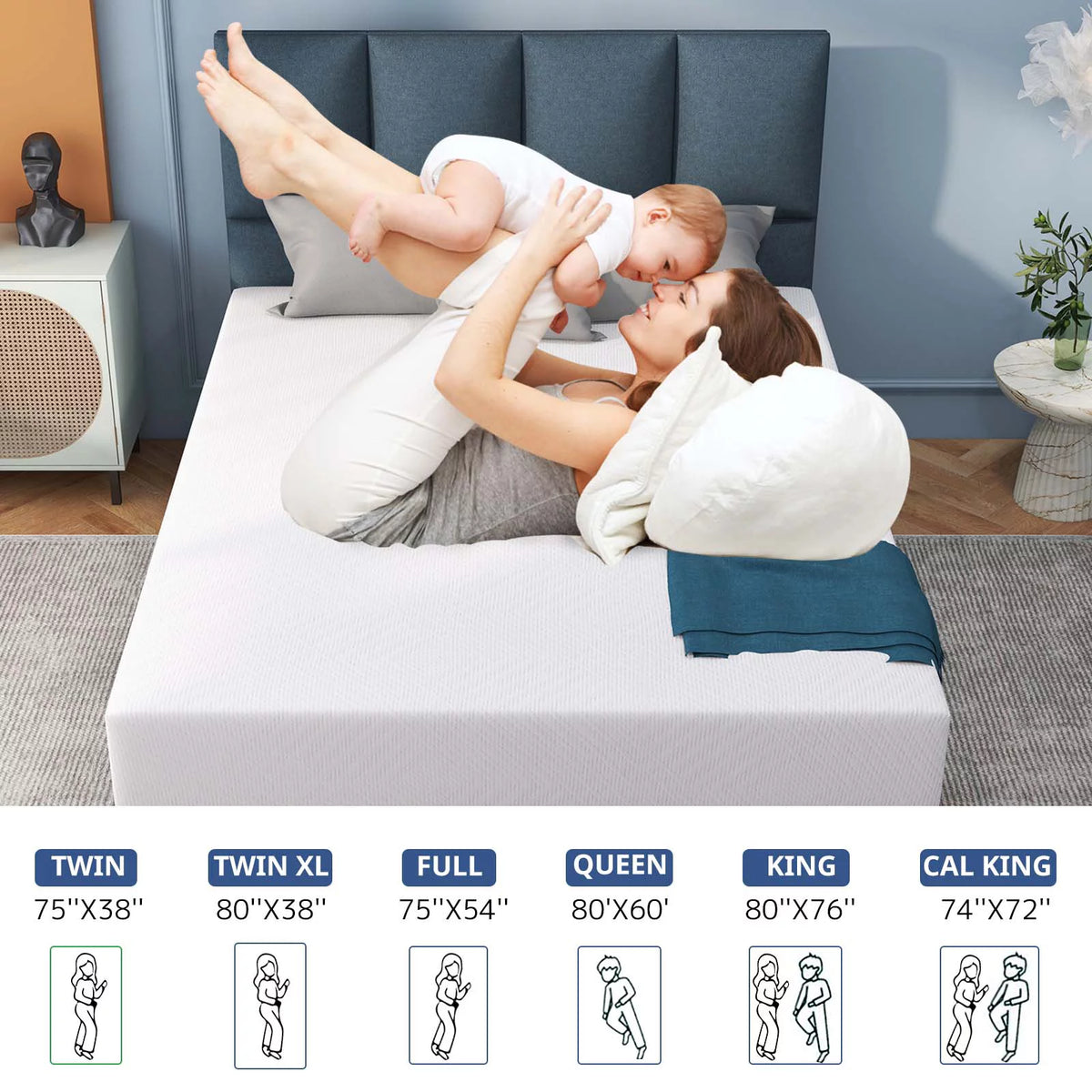 6 Inch Memory Foam Mattress Medium Firm Twin M120402