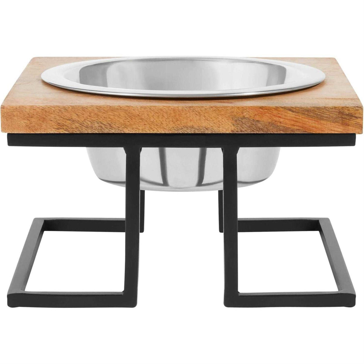 Elevated Wood Dog & Cat Bowl F424