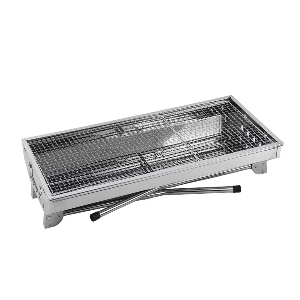 Charcoal Grill Stainless Steel BBQ Smoker Portable L41601
