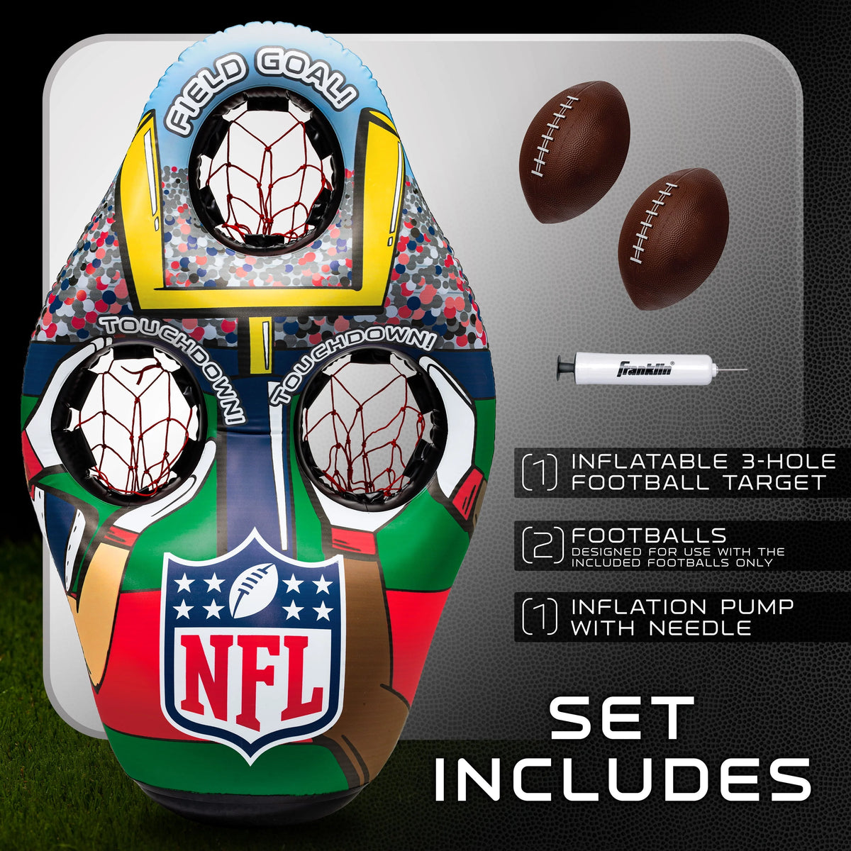 XL Inflatable Football Target Toss Game O308081