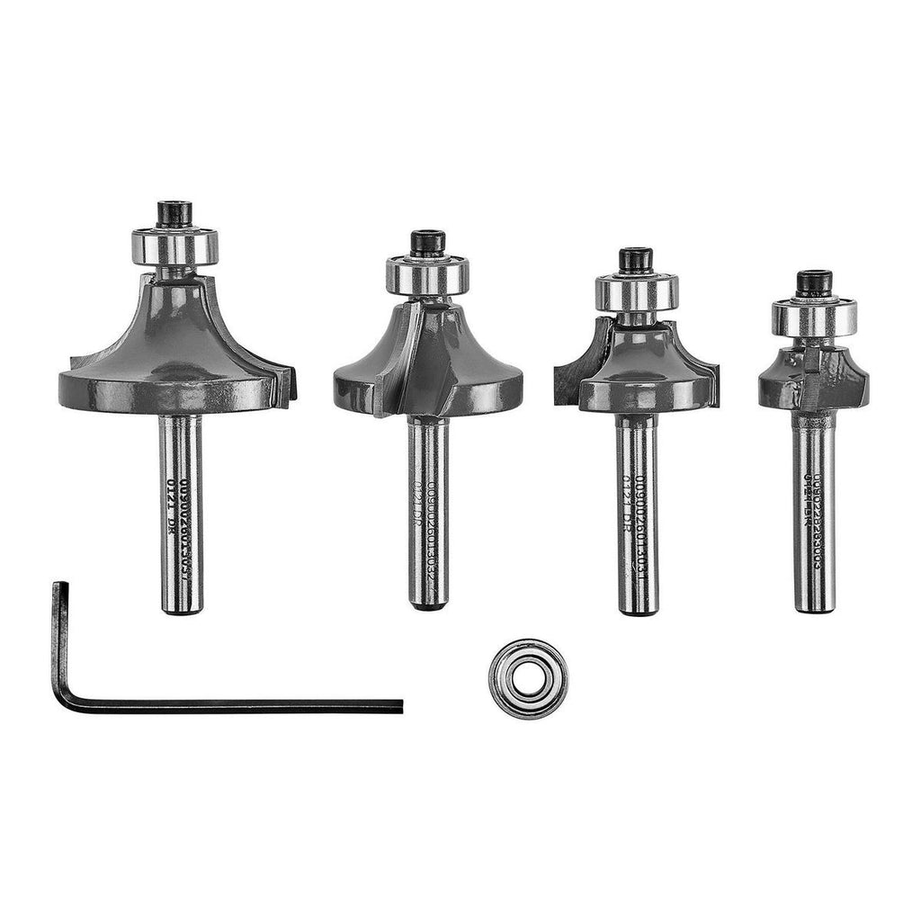 Roundover Router Bit Set, 4-Piece W959396