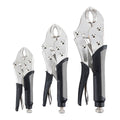 3 Piece Curved Jaw Locking Pliers Set N17396