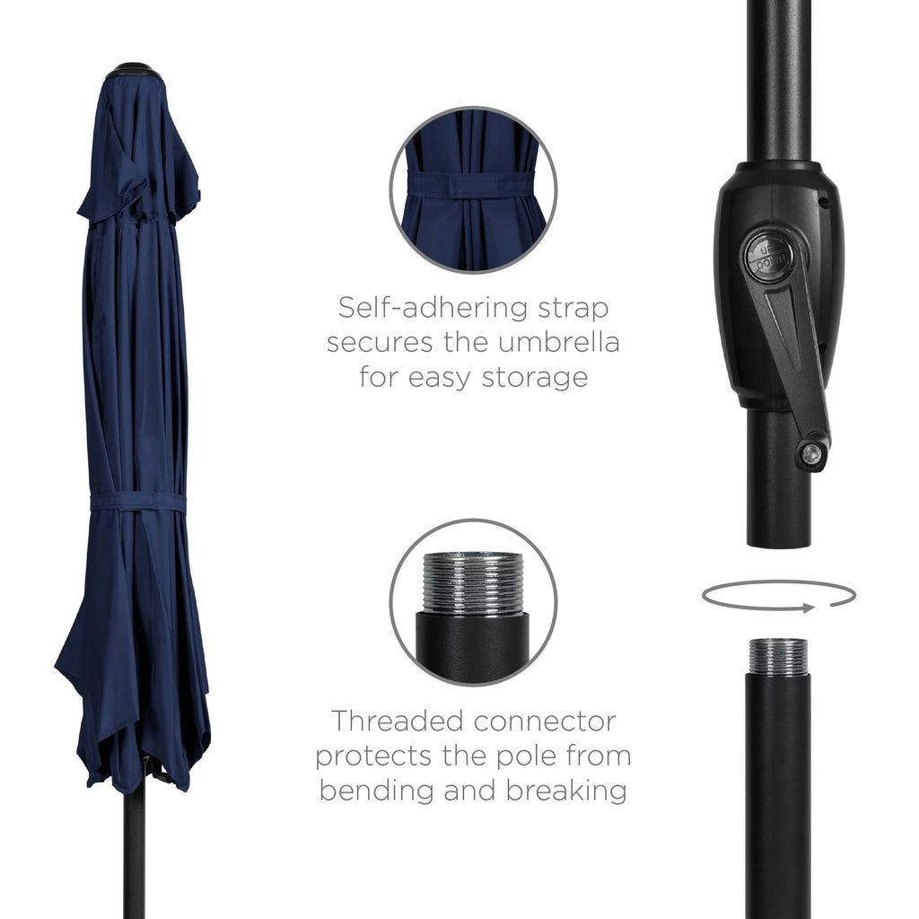 7.5ft Heavy-Duty Outdoor Patio Umbrella L856236