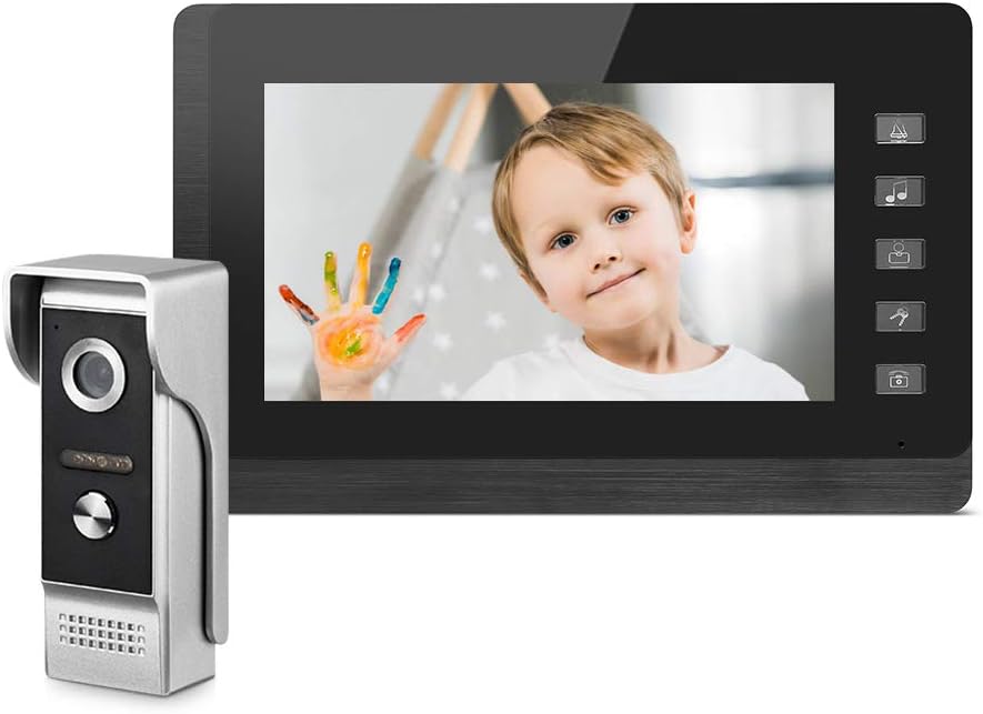 Wired Video Door Intercom System with 7 Inches Monitor G321746
