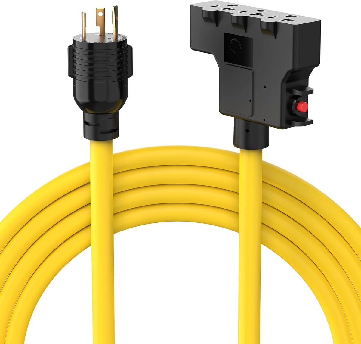 25 Feet 30A 125/250 Volt Generator Extension Power Cord R5381