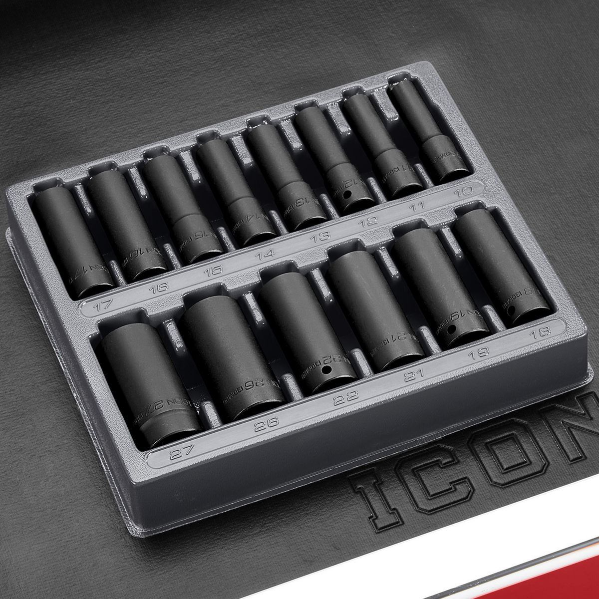 1/2 in. Drive Metric Deep Impact Socket Set, 14-Piece J927