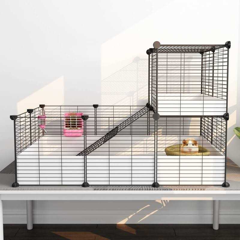 Guinea Pig Cage with Waterproof Plastic Bottom V736