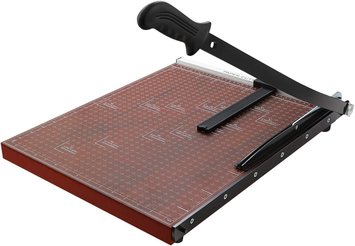 A4 12 inch Guillotine Paper Trimmer 10 Sheets Capacity Black D397952
