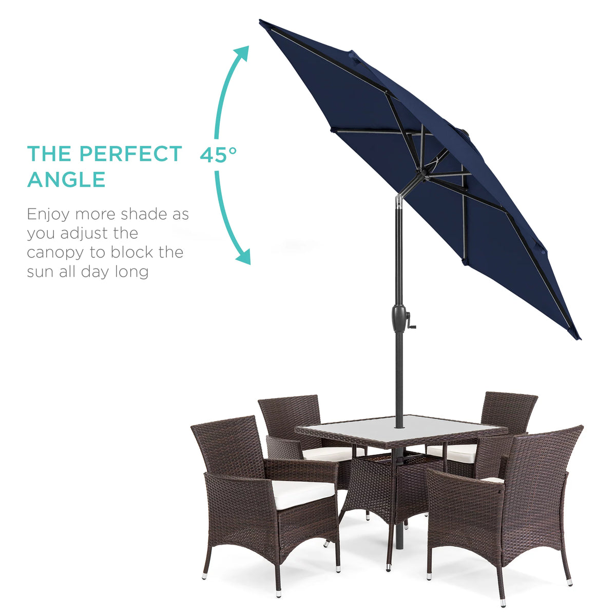 7.5ft Heavy-Duty Outdoor Patio Umbrella L856236