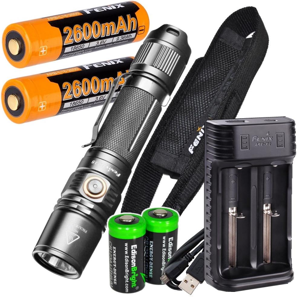 1000 Lumen Tactical Flashlight with Rechargeable Batteries V73315
