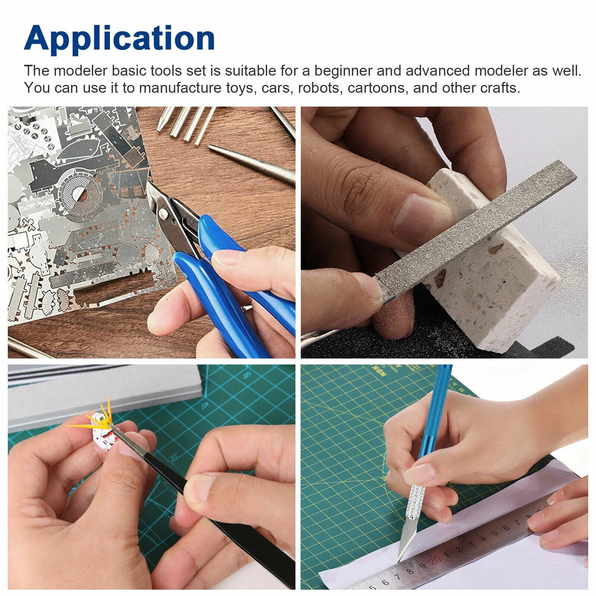 24 Pcs Plastic Model Building Tools Craft Set S9358