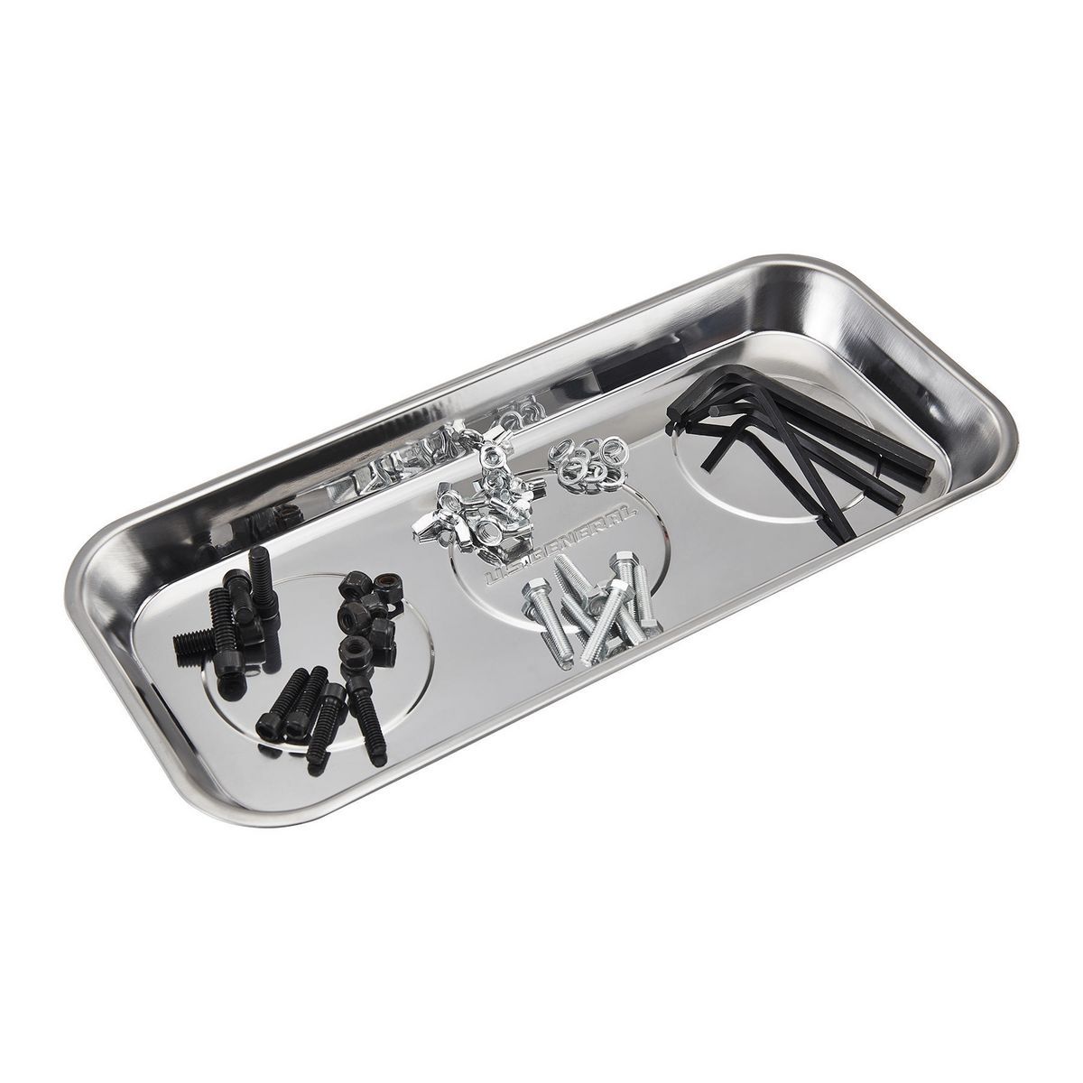 14-1/8 in. x 6-1/4 in. Magnetic Stainless Steel Parts Tray V327