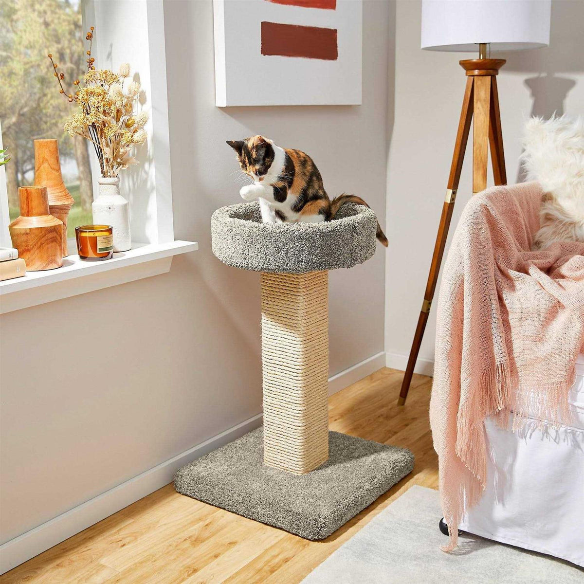 32-in Wooden Cat Tree Y78882