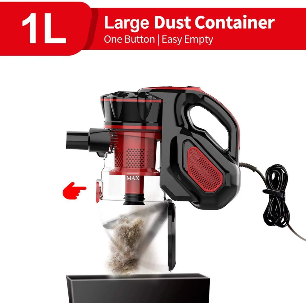 Corded Stick Vacuum Cleaner, 16kPa 2 in 1 Lightweight Bagless Handheld Vacuum, Blue X130714