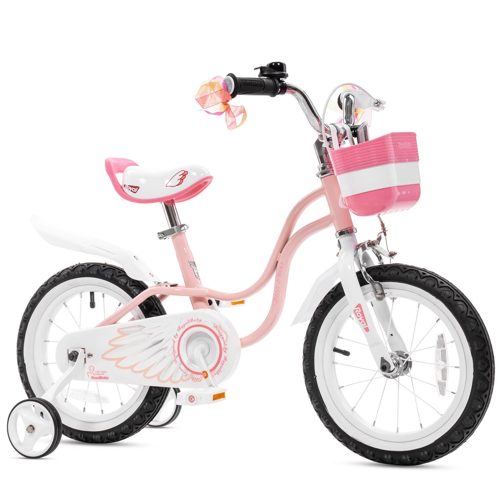 Red 14 Girl's Bicycle with Training Wheels and Basket L416909
