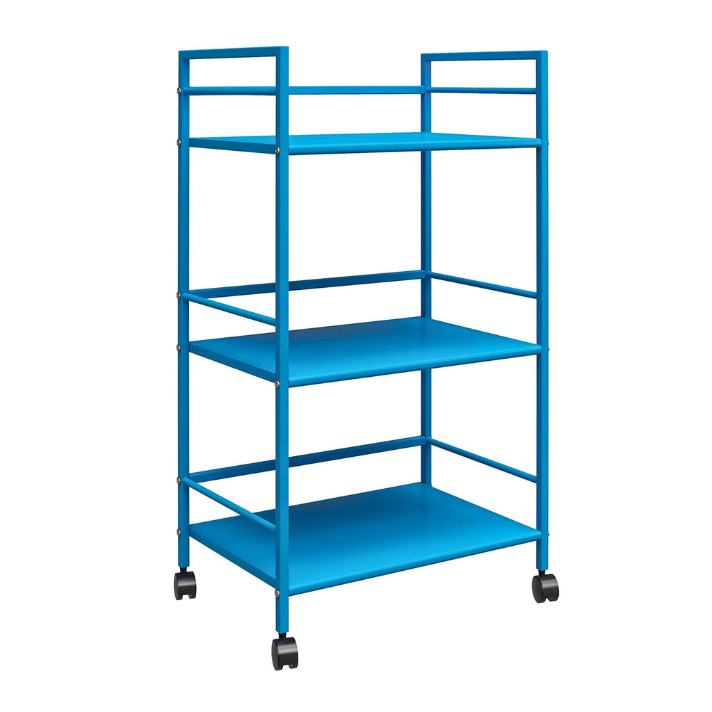 Blue Metal Rolling Cart A2983