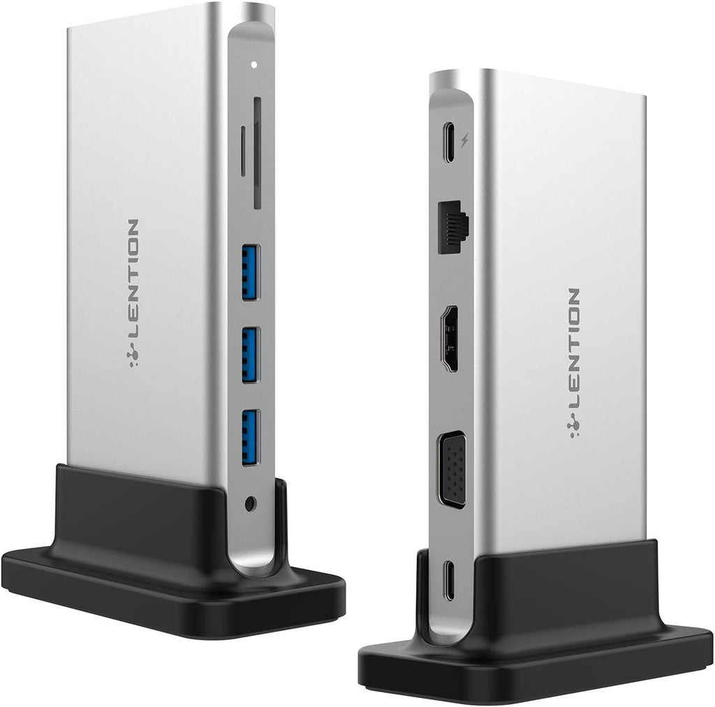 USB C Docking Station with 100W PD, 4K HDMI, VGA, Gigabit Ethernet, Card Reader, USB 3.0 P52890