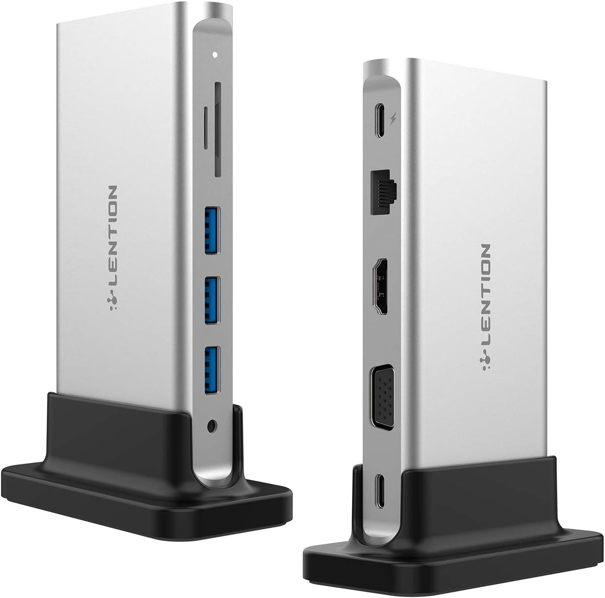 USB C Docking Station with 100W PD, 4K HDMI, VGA, Gigabit Ethernet, Card Reader, USB 3.0 P52890