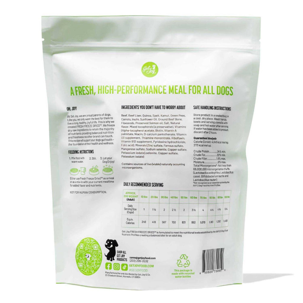 Freeze Dried Raw Beef Dog Food M6235