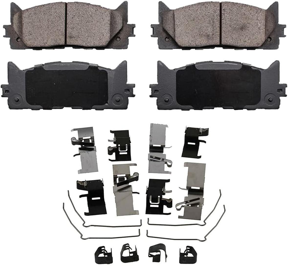 Front & Rear Ceramic Brake Pads 4pc Set N55307
