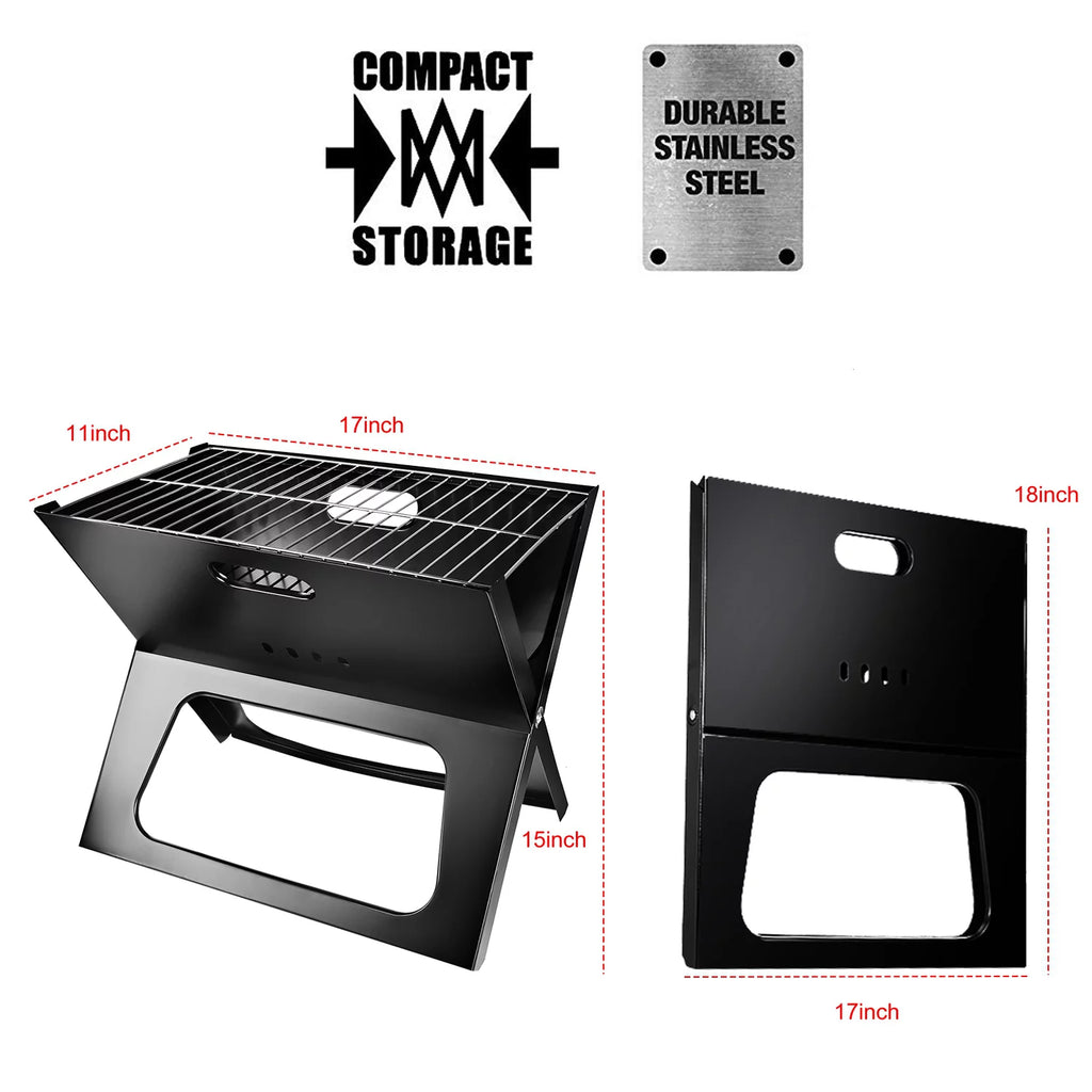 Portable Foldable Charcoal BBQ Grill H9346