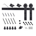 Matte Black Interior Soft Close Barn Door Kit N700