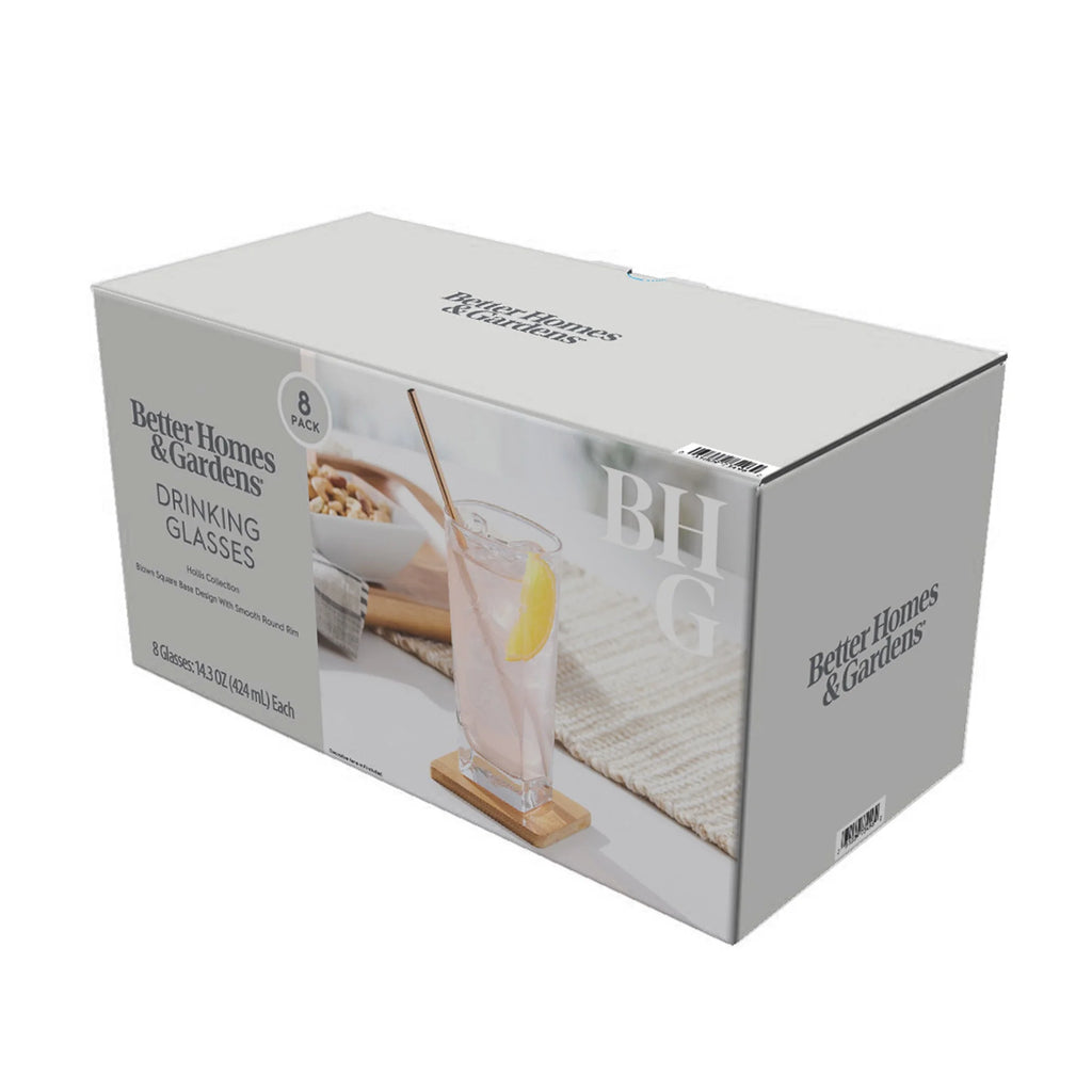 Drinking Glasses, 14.4 oz, Set of 8 Q263920