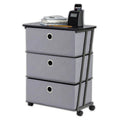 Grey 3-Drawer Storage Cart N982298