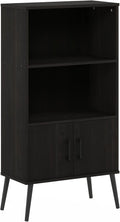 Espresso Accent Cabinet with Wood Legs C902611