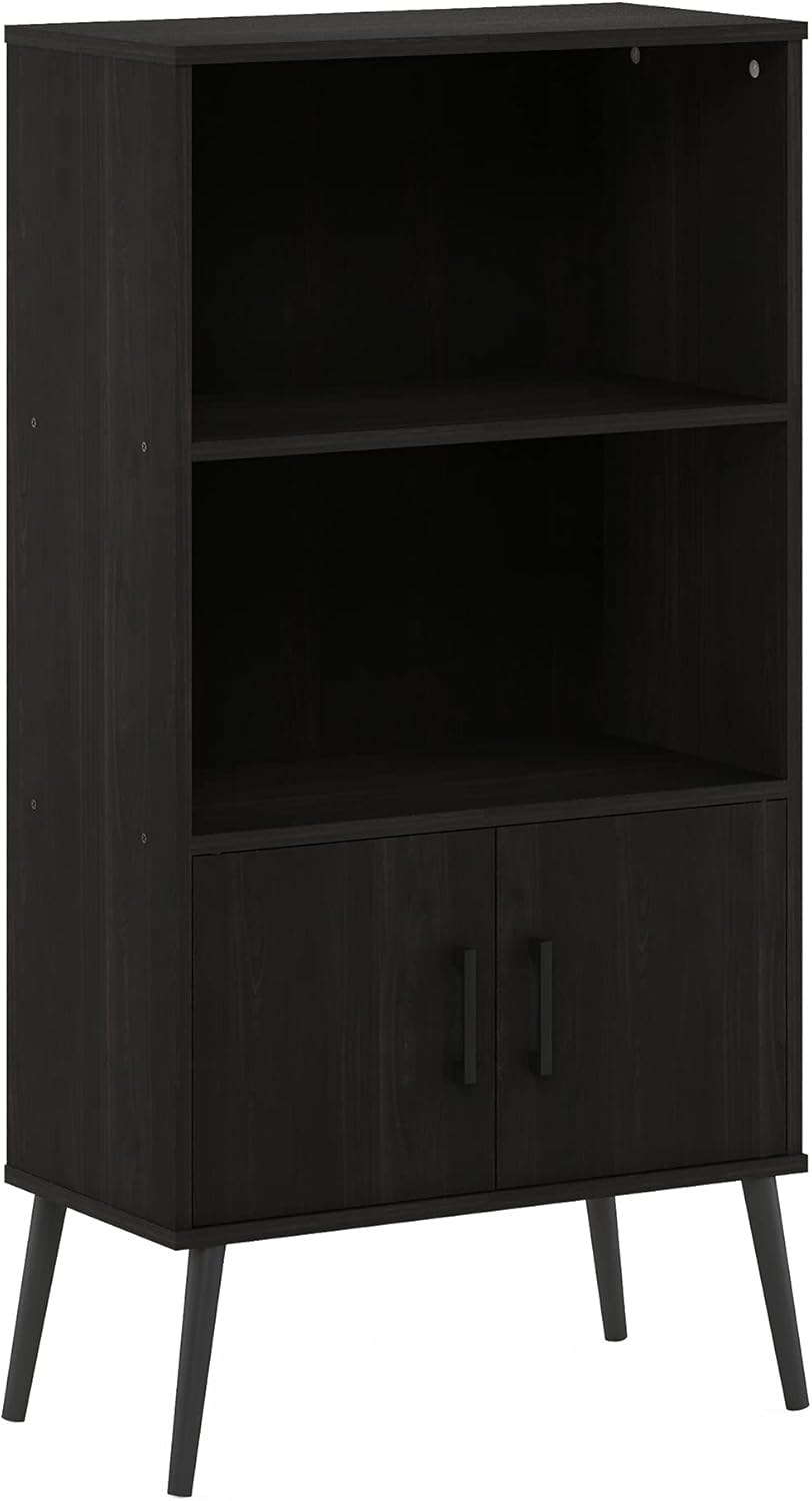 Espresso Accent Cabinet with Wood Legs C902611