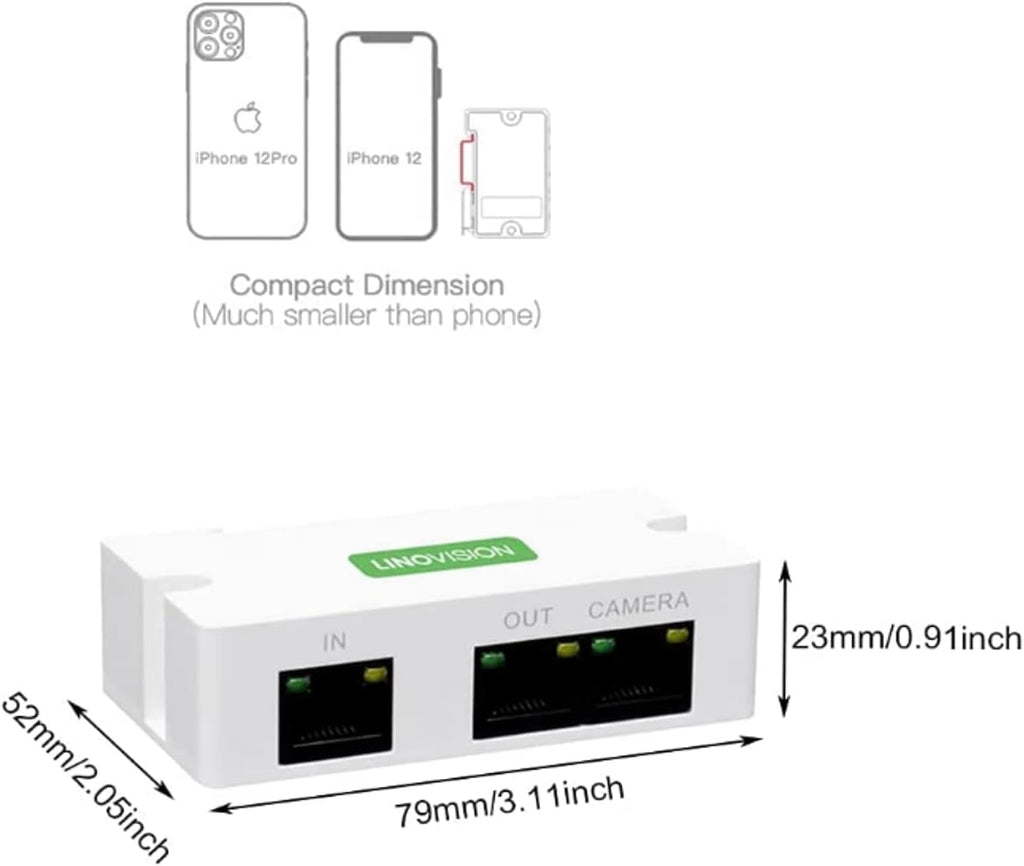 2 Port POE Extender Up to 1000ft Pack of 2 F987