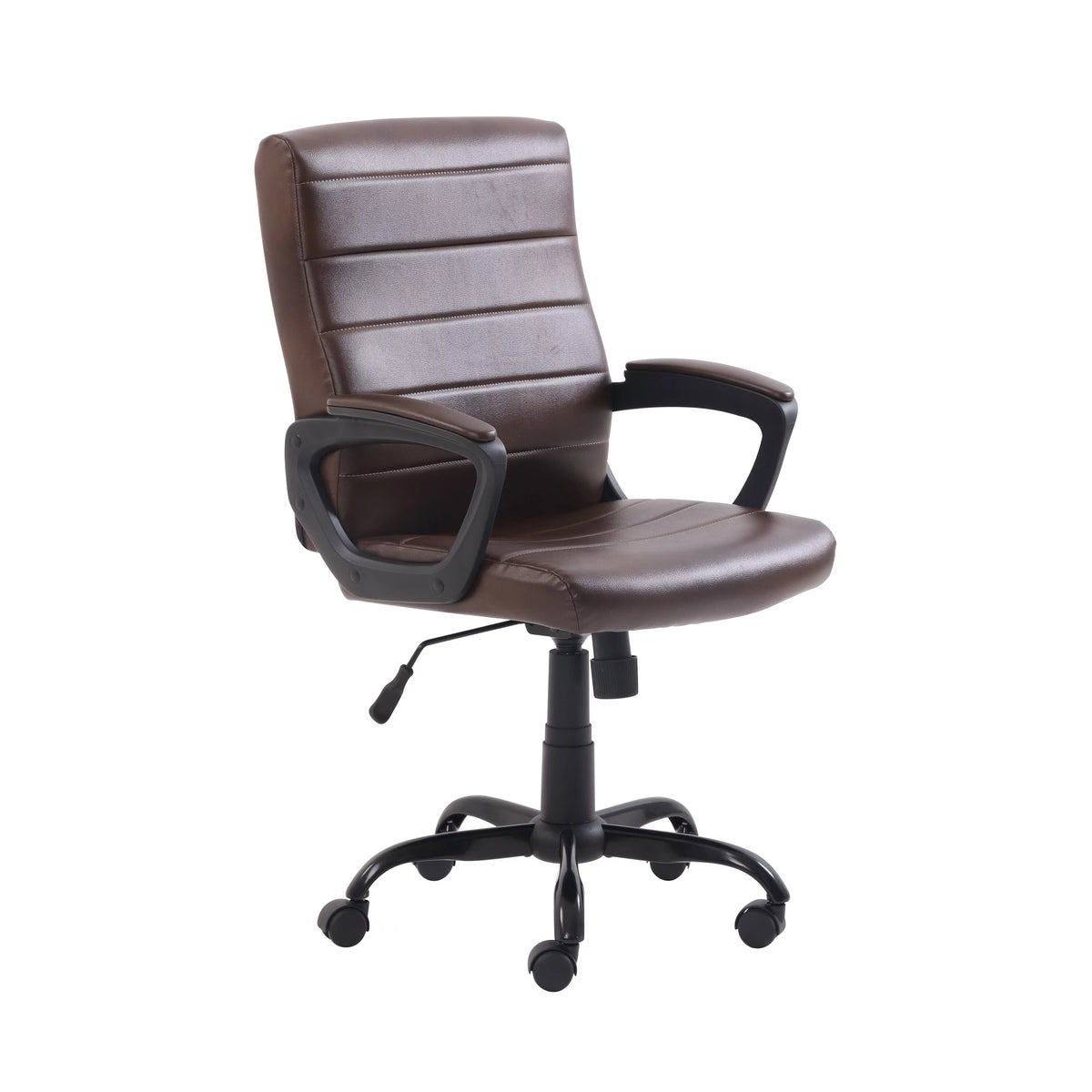 Black Bonded Leather Mid-Back Office Chair C1670