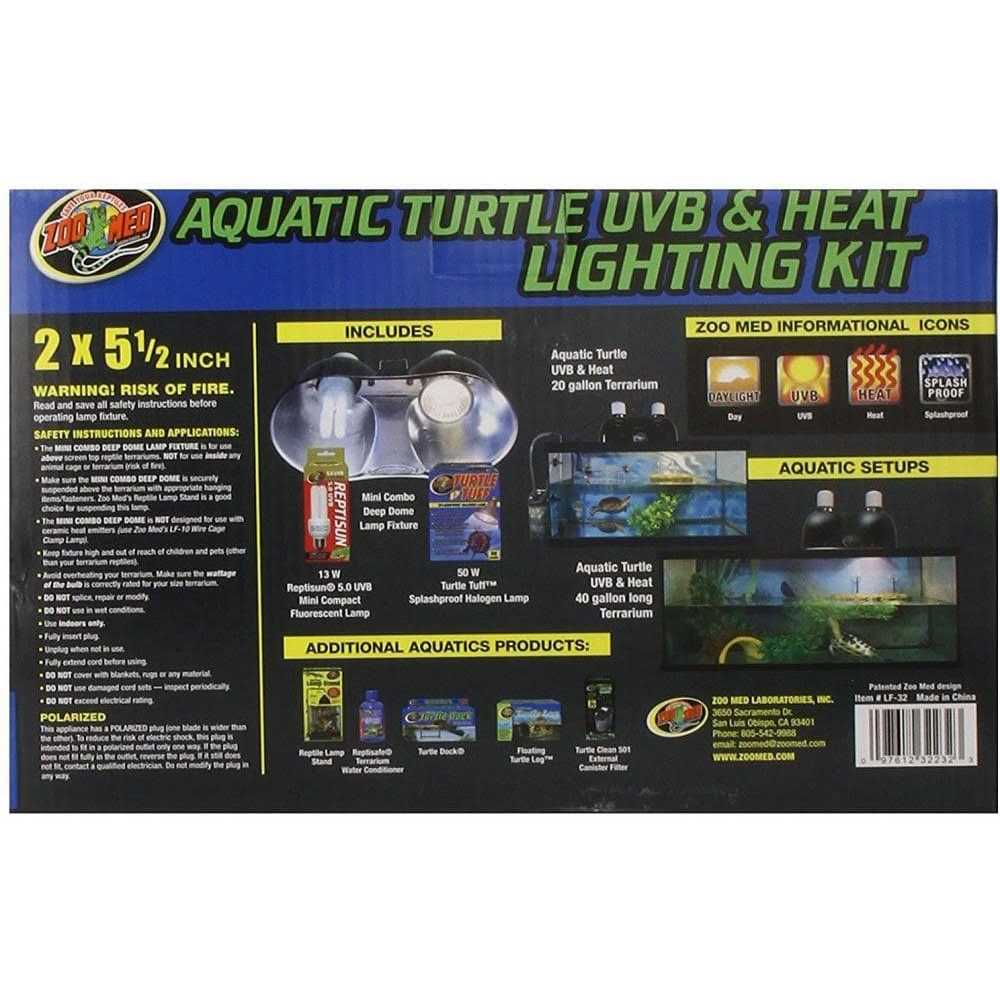 Aquatic Turtle UVB Heat Lighting Kit L479605