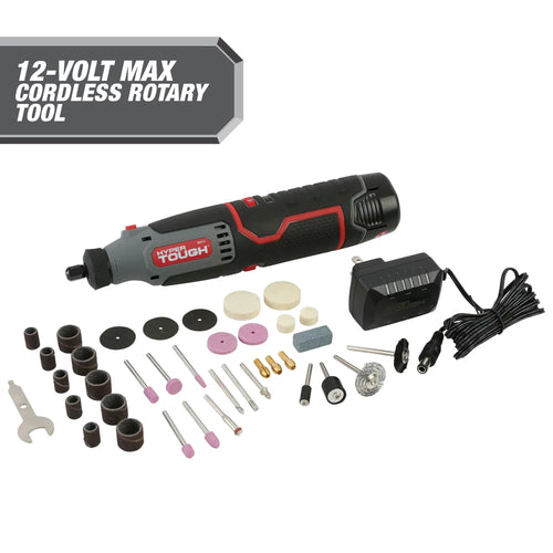 12V Cordless Variable Speed Rotary Tool with 40 Accessories and 200-Piece Accessory Kit X350808