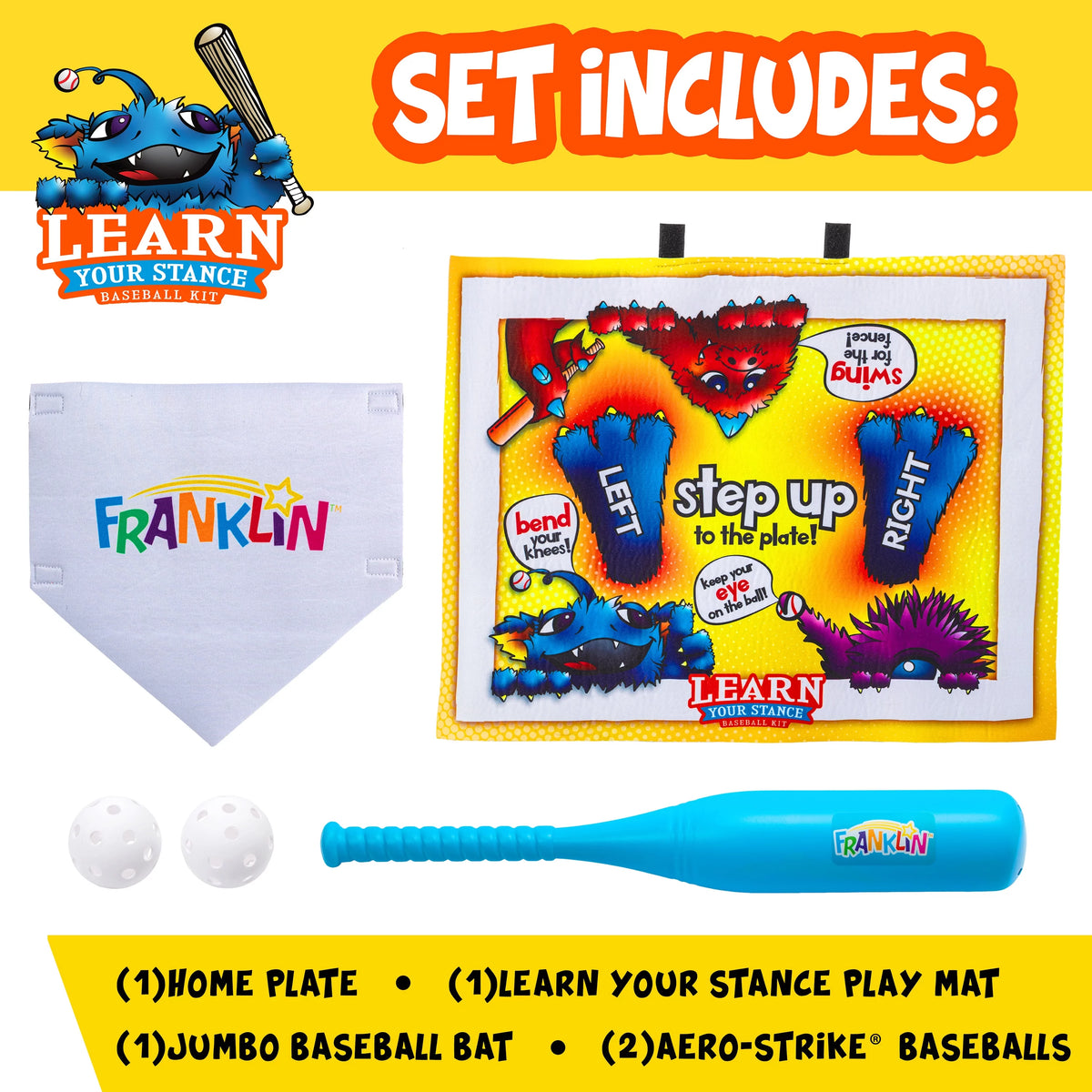 Baseball Set with Bat and Balls N37851