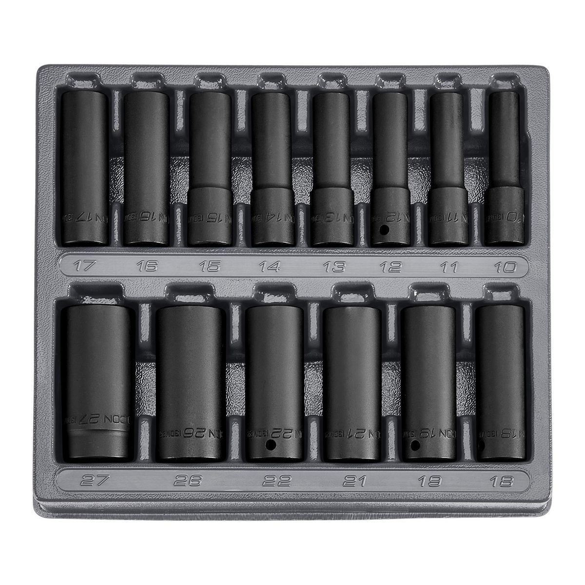 1/2 in. Drive Metric Deep Impact Socket Set, 14-Piece J927