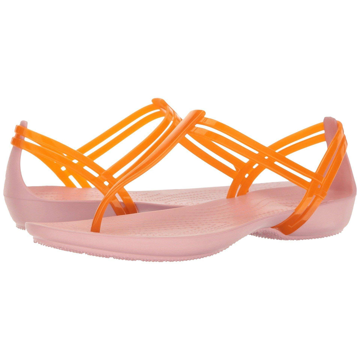 Orange/Petal Pink T-Strap Sandals Z783434