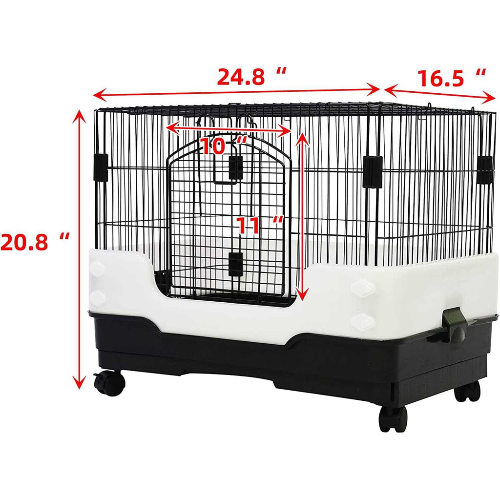 26 Rabbit Cage with Pull Out Tray and Caster B202822